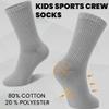36 Pairs Of Yacht & Smith Wholesale Kids Crew Socks, Childrens Cotton Casual Crew Socks Size 4-6 (Gray) view 4