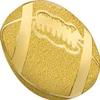 Crown Awards Football Pins, Shiny Gold Chenille Football Lapel Pin, 20 Pack Prime view 1