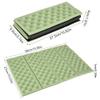 VGEBY1 Outdoor Foldable Foam Garden Cushion Seat Pad Camping Portable Folding Mat High Resilience and Good Elasticity(Blue+Black) (Green+Black) view 4