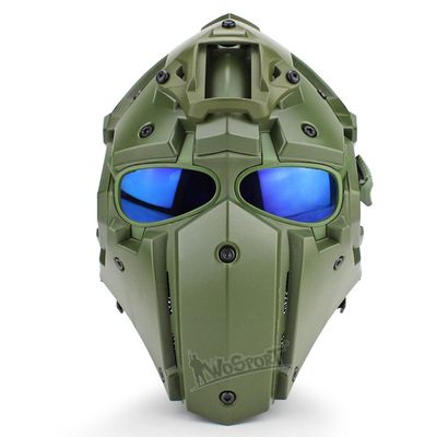Tactical Airsoft Full Face Protection, Terminator Helmet with Mask Goggles. Used for Military Role-Playing Movie Props Hunting Paintball Shooting