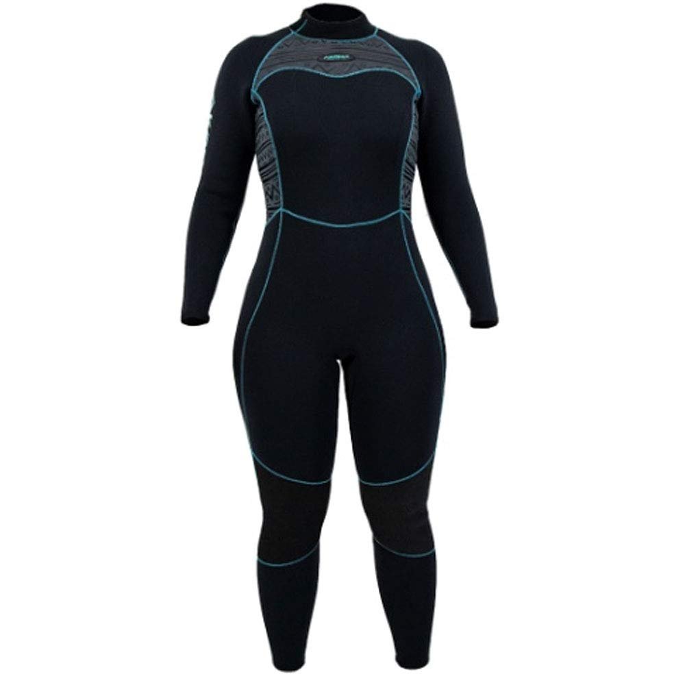 AKONA Women's 5mm Full Suit. Quantum Stretch Neoprene (Tiffany, 05)
