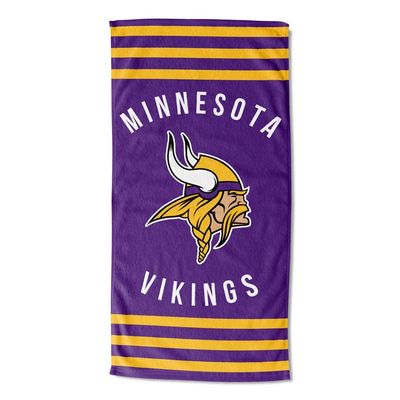 Northwest NFL Minnesota Vikings Unisex-Adult Beach Towel, 30" x 60", Stripes