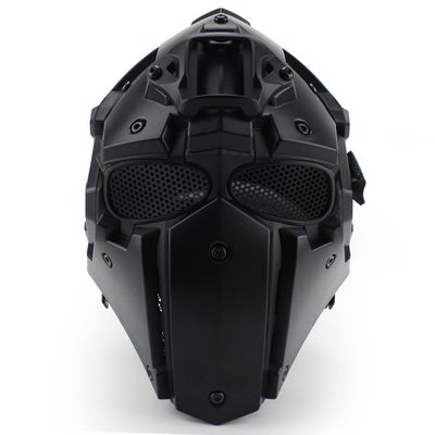 Tactical Airsoft Full Face Protection, Terminator Helmet with Mask Goggles. Used for Military Role-Playing Movie Props Hunting Paintball Shooting