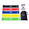 EZKAMI Resistance Bands, Exercise Bands for Booty, Crossfit, Stretching, Strength Training, Physical Therapy, Home Fitness, Workout Bands,Set of 5, 12" x 2", Black, Red, Blue, Yellow, Green view 1