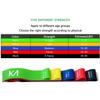 EZKAMI Resistance Bands, Exercise Bands for Booty, Crossfit, Stretching, Strength Training, Physical Therapy, Home Fitness, Workout Bands,Set of 5, 12" x 2", Black, Red, Blue, Yellow, Green view 4