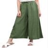 Come Together California CTC Womens Washed Linen Casual Loose Wide Leg Pants Pocket Pant with Draw String M Green view 1