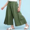 Come Together California CTC Womens Washed Linen Casual Loose Wide Leg Pants Pocket Pant with Draw String M Green view 2