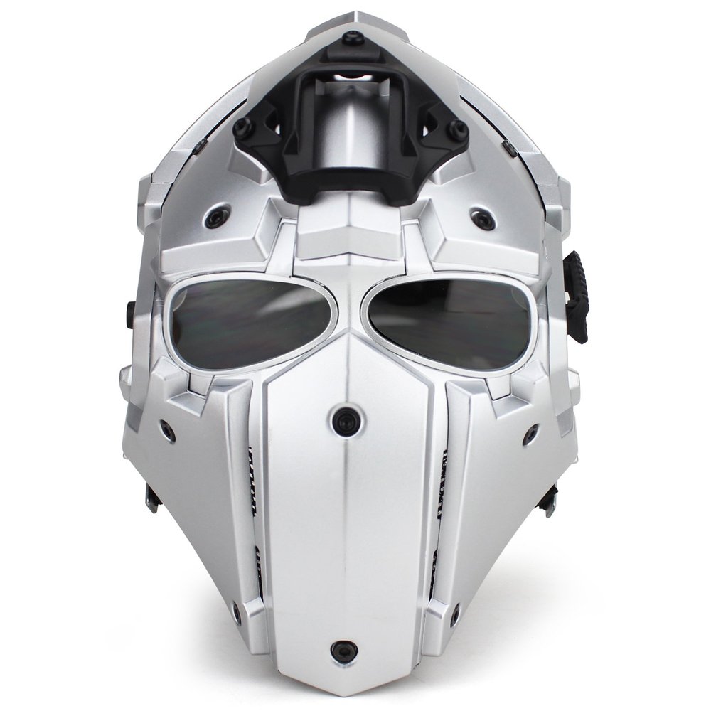 Tactical Airsoft Full Face Protection, Terminator Helmet with Mask Goggles. Used for Military Role-Playing Movie Props Hunting Paintball Shooting