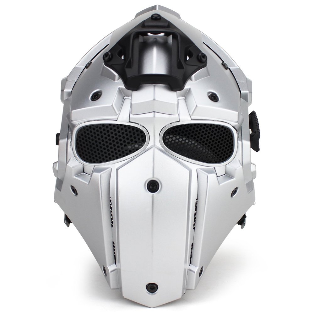 Tactical Airsoft Full Face Protection, Terminator Helmet with Mask Goggles. Used for Military Role-Playing Movie Props Hunting Paintball Shooting