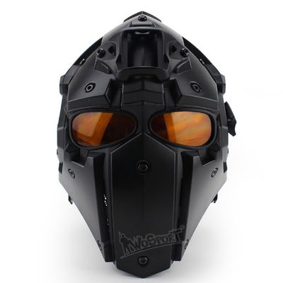 Tactical Airsoft Full Face Protection, Terminator Helmet with Mask Goggles. Used for Military Role-Playing Movie Props Hunting Paintball Shooting