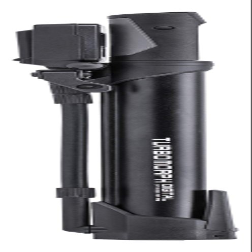 Topeak Turbo Morph Digital Mini Pump Portable Bicycle Pump with Digital Gauge, 160 PSI, Presta/Schrader/Dunlop Compatible, Fold-Out Foot Peg, Flexible Hose, Mount Bracket Included