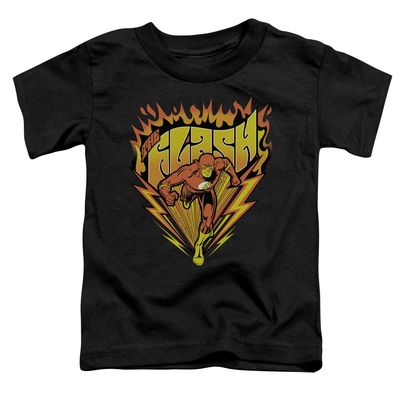 DC Flash Blazing Speed Unisex Toddler T Shirt for Boys and Girls, Medium (3T) Black