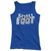 Trevco Smallfoot Smallfoot Logo Juniors' Sheer Fitted Tank Top, 2X-Large Royal Blue view 1
