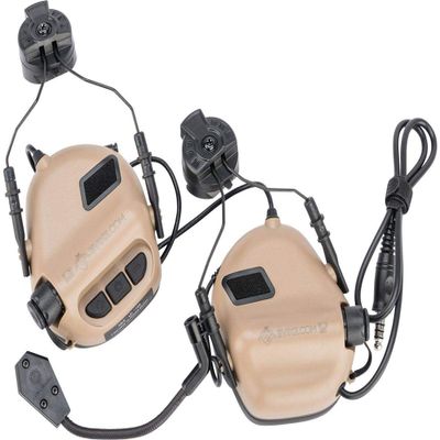 Evike Earmor M32H MOD3 Tactical Communication Hearing Protector for ARC Fast MT Headpros (Color: Tan)