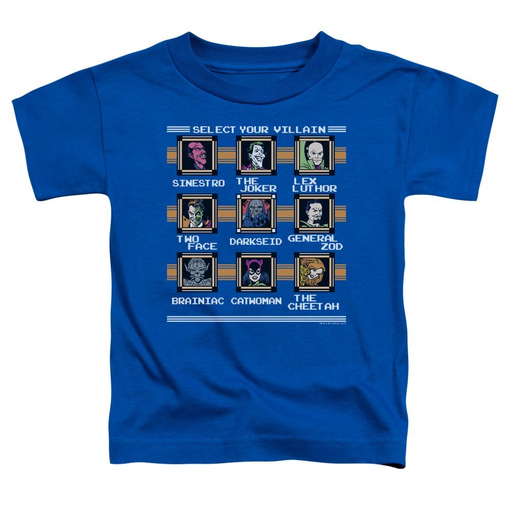 DC Stage Select Unisex Toddler T Shirt for Boys and Girls, Large (4T) Royal Blue