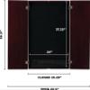 Viper Metropolitan Mahogany Soft Tip Dartboard Cabinet and Viper 777 Electronic Dartboard view 4