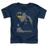 Batman Bat Knockout Unisex Toddler T Shirt for Boys and Girls, Large (4T) Navy
