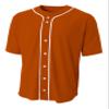 A4 Short Sleeve Full Button Baseball Jersey view 1