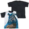 Batman Batbit Youth or Boy's Sublimated Black Back T Shirt, Large view 1