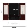 Viper Metropolitan Mahogany Steel Tip Dartboard Cabinet, Razorback Sisal Dartboard, Underground Raven Steel Tip Darts 25 Grams Dart Laser Line view 4