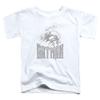Batman Knight Sketch Unisex Toddler T Shirt for Boys and Girls, Small (2T) White