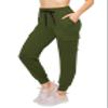 ALWAYS Cargo Jogger Pants for Women - Super Soft Casual Lounge Sweatpants Olive XL view 1