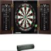 Viper Stadium Cabinet with Shot King Sisal Dartboard & Padded Dart Mat,Black view 1