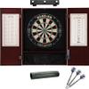 Viper Dead On Sisal Dartboard, Metropolitan Mahogany Cabinet, Shadow Buster Dartboard Lights & Laser Throw Line Marker view 1