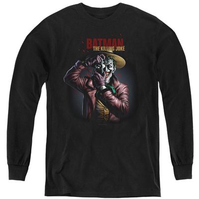 Batman Killing Joke Camera Youth Long Sleeve T Shirt, X-Large Black