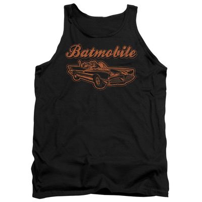 Batman Batmobile Unisex Adult Tank Top for Men and Women, 2X-Large Black