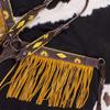 Showman Dark Leather Hand Painted Sunflower Single Ear Headstall & Breast Collar Set w/Fringe & Reins view 4