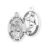 Lord Jesus Christ Oval Sterling Silver Female Basketball Athlete Medal view 2