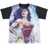 Justice League Warrior Goddess Youth or Boy's Sublimated Black Back T Shirt, Large view 2