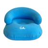 Comfort Axis Heavy Duty Inflatable Flocking Lounger Sofa, Wide Armrest Design for Kids Blue 23.5" by 23.5" by 16" view 1