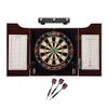 Viper by GLD Products League Sisal Dartboard, Hudson Cabinet, Black Mariah Steel Tip Darts & Shadow Buster Dartboard Light Bundle view 1