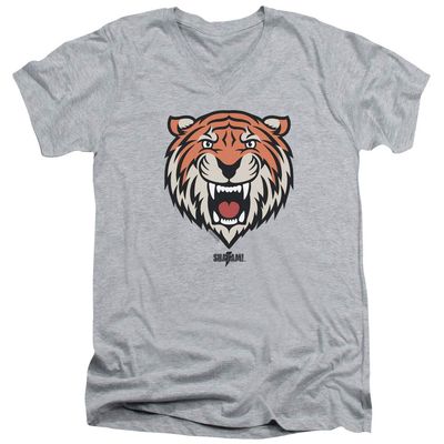 Trevco Shazam Movie Tawky Tawny Unisex Adult V-Neck T Shirt for Men and Women, Small Athletic Heather