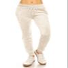 ALWAYS Women's Velvet Velour Joggers - Solid Basic Premium Soft Stretch Warm Winter Sweatpants Pants Ivory M view 2
