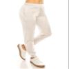 ALWAYS Women's Velvet Velour Joggers - Solid Basic Premium Soft Stretch Warm Winter Sweatpants Pants Ivory M view 3