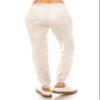 ALWAYS Women's Velvet Velour Joggers - Solid Basic Premium Soft Stretch Warm Winter Sweatpants Pants Ivory M view 4