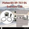 Asaki Piston Kit Compatible with Ski-Doo Polarismula 500/503 Snowmobile 09-741-04 Oversize 1.00 with Ring view 2