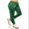 ALWAYS Women's Velvet Velour Joggers - Solid Basic Premium Soft Stretch Warm Winter Sweatpants Pants Hunter Green S view 3