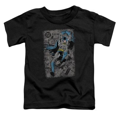 Batman Detective #487 Distress Unisex Toddler T Shirt for Boys and Girls, Small (2T) Black