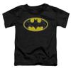 Batman Bats in Logo Unisex Toddler T Shirt for Boys and Girls, Large (4T) Black view 1