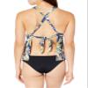 Catalina Women's Standard Halter Tankini with Strappy Back Detail, Twilight Tropical, Extra Small view 2
