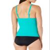 Catalina Women's Standard Twist Front Underwire Tankini Top, Teal, Extra Small view 2