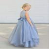 ekidsbridal Wedding Asymmetric Ruffles Satin Organza Flower Girl Dress Sequin 012s 8 view 3