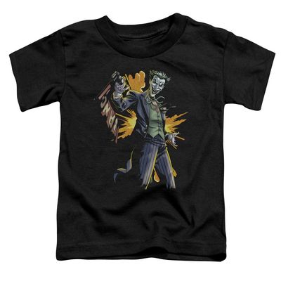Batman Joker Bang Unisex Toddler T Shirt for Boys and Girls, Large (4T) Black