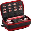 Casemaster by GLD Products Plazma Plus Dart Case Black with Ruby Zipper and Phone Pocket, Black/Ruby view 1