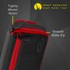 Casemaster by GLD Products Plazma Plus Dart Case Black with Ruby Zipper and Phone Pocket, Black/Ruby view 3