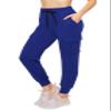 ALWAYS Cargo Jogger Pants for Women - Super Soft Casual Lounge Sweatpants Royal Blue XL view 1